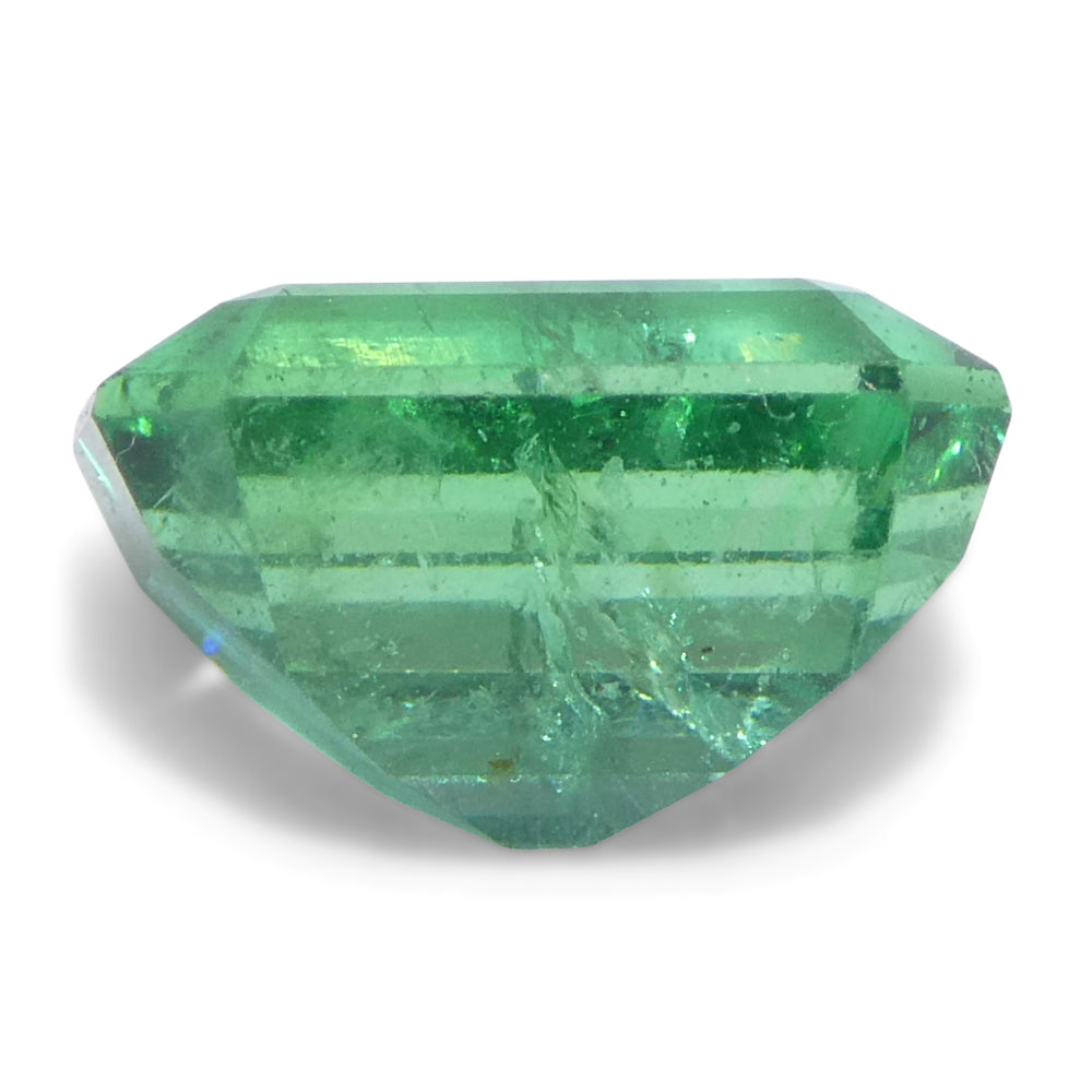 1.68ct Octagonal/Emerald Cut Green Emerald from Zambia - Skyjems Wholesale Gemstones