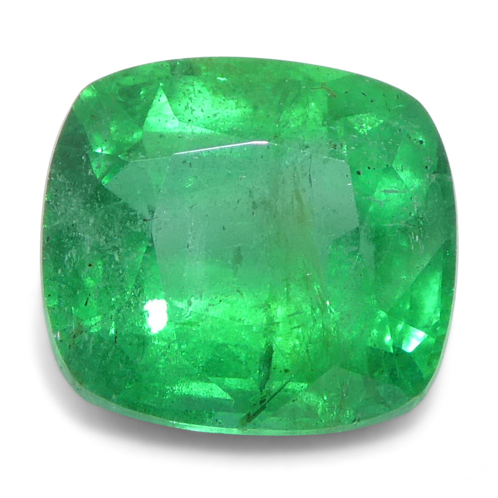 Emerald 1.46 cts 7.45 x 6.81 x 1.91 mm Cushion Green  $2630