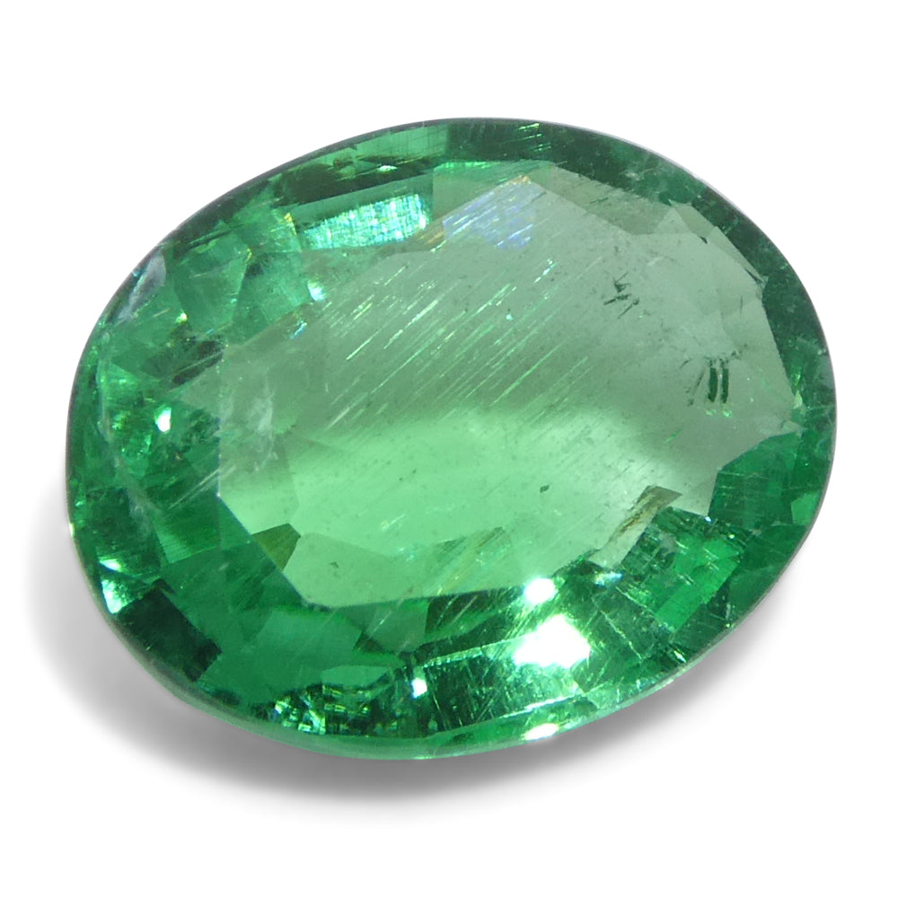 2.07ct Oval Green Zambian Emerald, brilliant-cut beryl gemstone from SkyJems Canadian fine jewelry collection