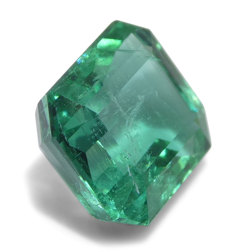 2.89ct Octagonal/Emerald Cut Green Emerald from Zambia - Skyjems Wholesale Gemstones