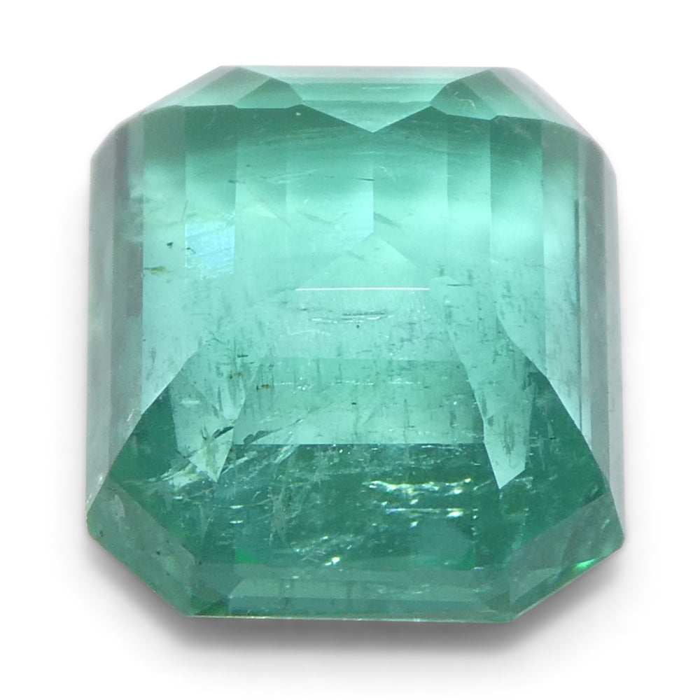 2.89ct Octagonal/Emerald Cut Green Emerald from Zambia - Skyjems Wholesale Gemstones