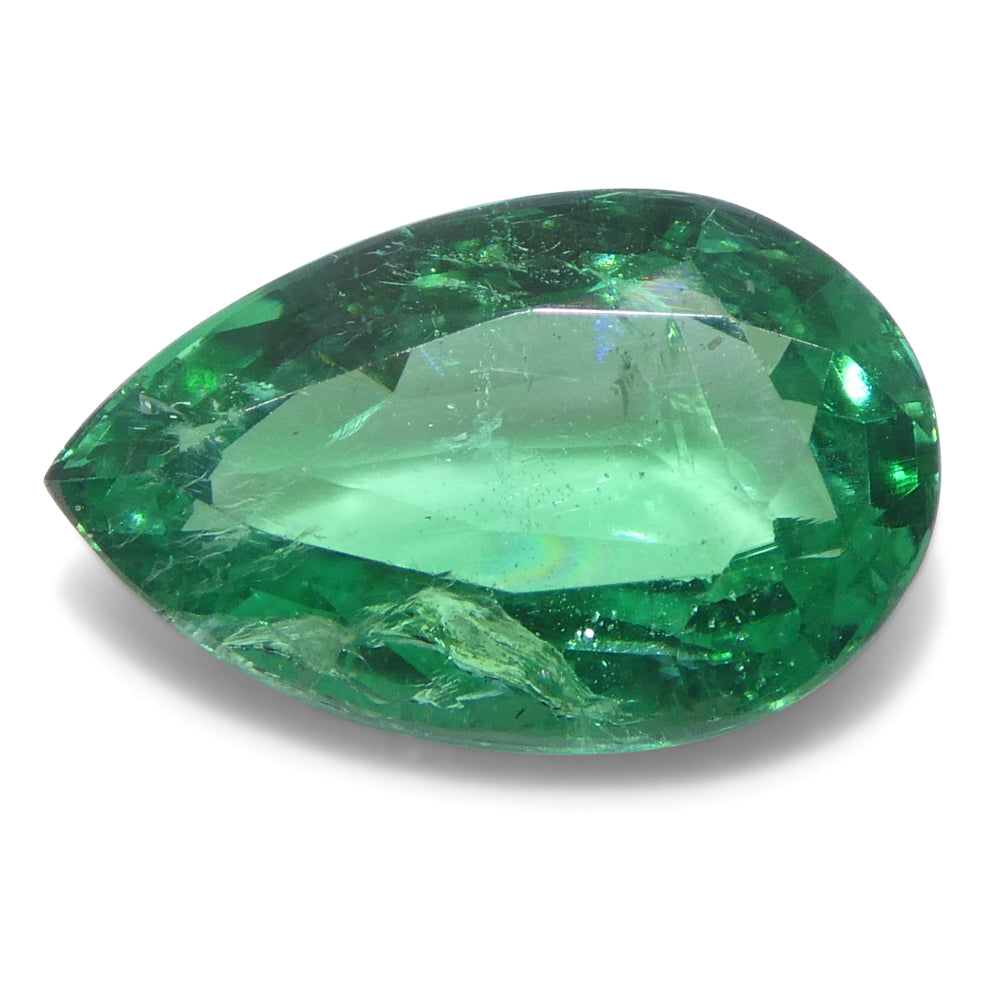 Emerald 2.26 cts 11.14 x 7.12 x 4.50 mm Pear Green  $2720