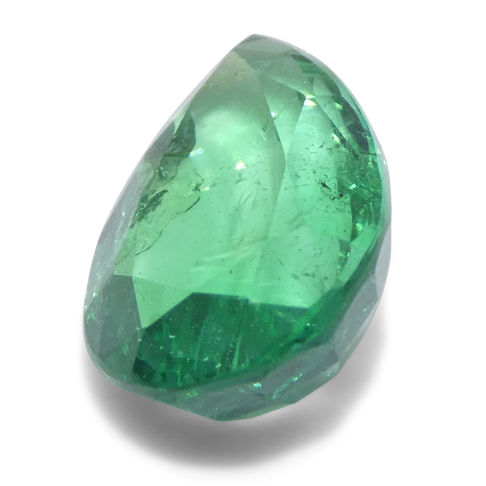 2.26ct Zambian Pear Green Emerald, brilliant-cut gemstone from SkyJems' premium colored stone collection