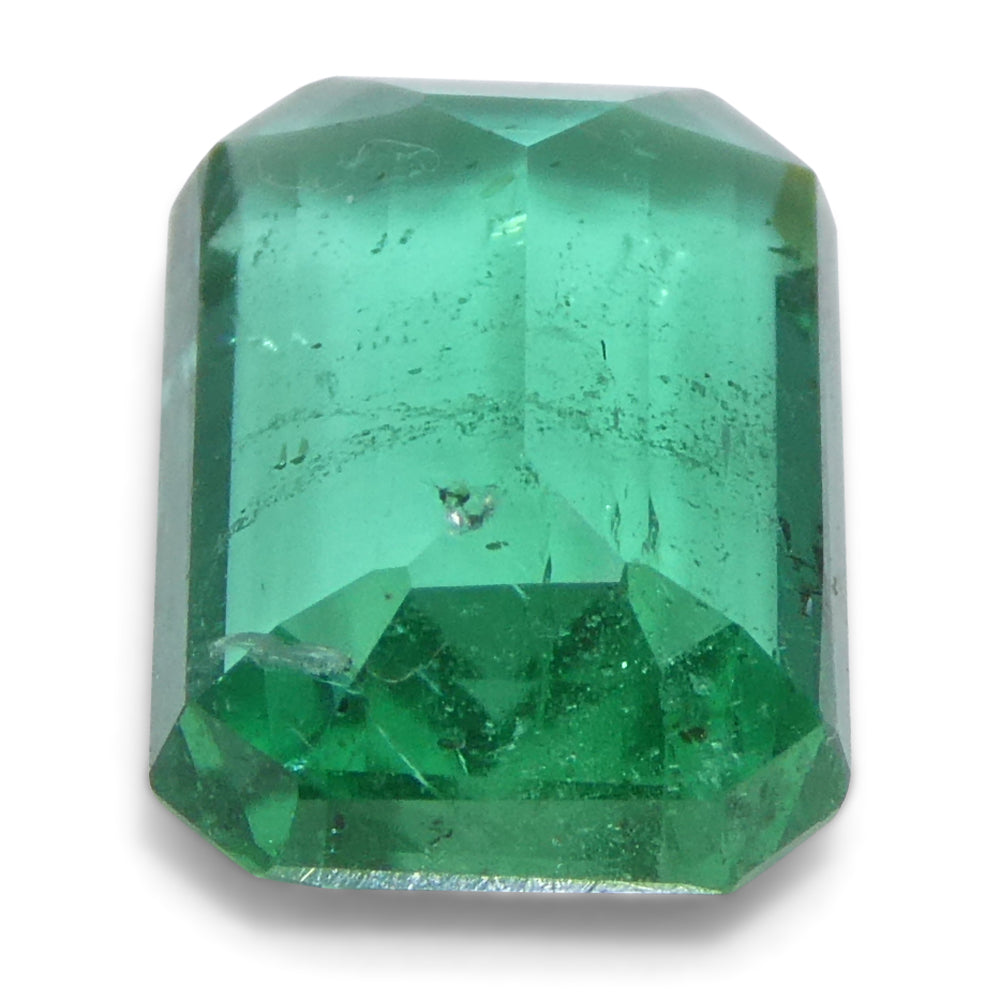 1.63ct Octagonal/Emerald Cut Green Emerald from Zambia - Skyjems Wholesale Gemstones