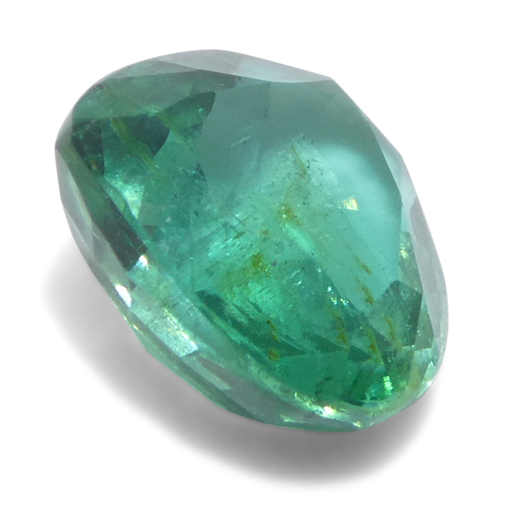 1.59ct Pear Green Emerald from Zambia, brilliant-cut gemstone by SkyJems, premium Canadian colored gem specialists