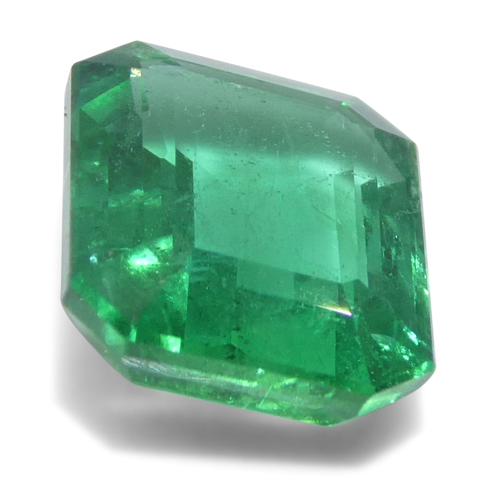 2.24ct Octagonal/Emerald Cut Green Emerald from Zambia - Skyjems Wholesale Gemstones