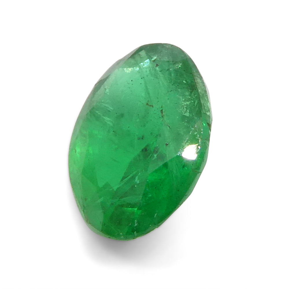 1.08ct Oval Green Emerald from Zambia - Skyjems Wholesale Gemstones