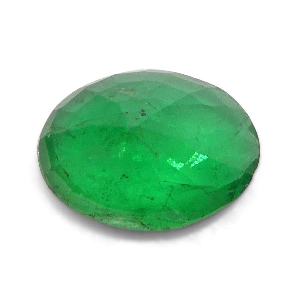 1.08ct Oval Green Emerald from Zambia - Skyjems Wholesale Gemstones