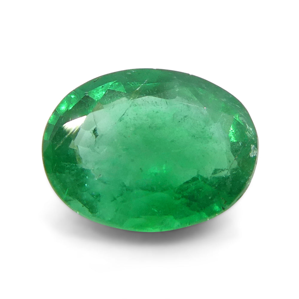 1.11ct Oval Green Emerald from Zambia - Skyjems Wholesale Gemstones