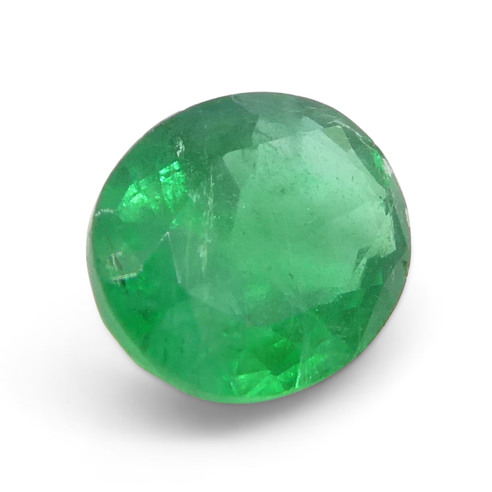 1.11ct Oval Green Emerald from Zambia - Skyjems Wholesale Gemstones