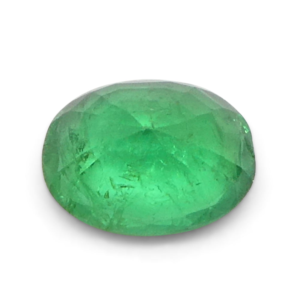 1.29ct Oval Green Emerald from Zambia - Skyjems Wholesale Gemstones