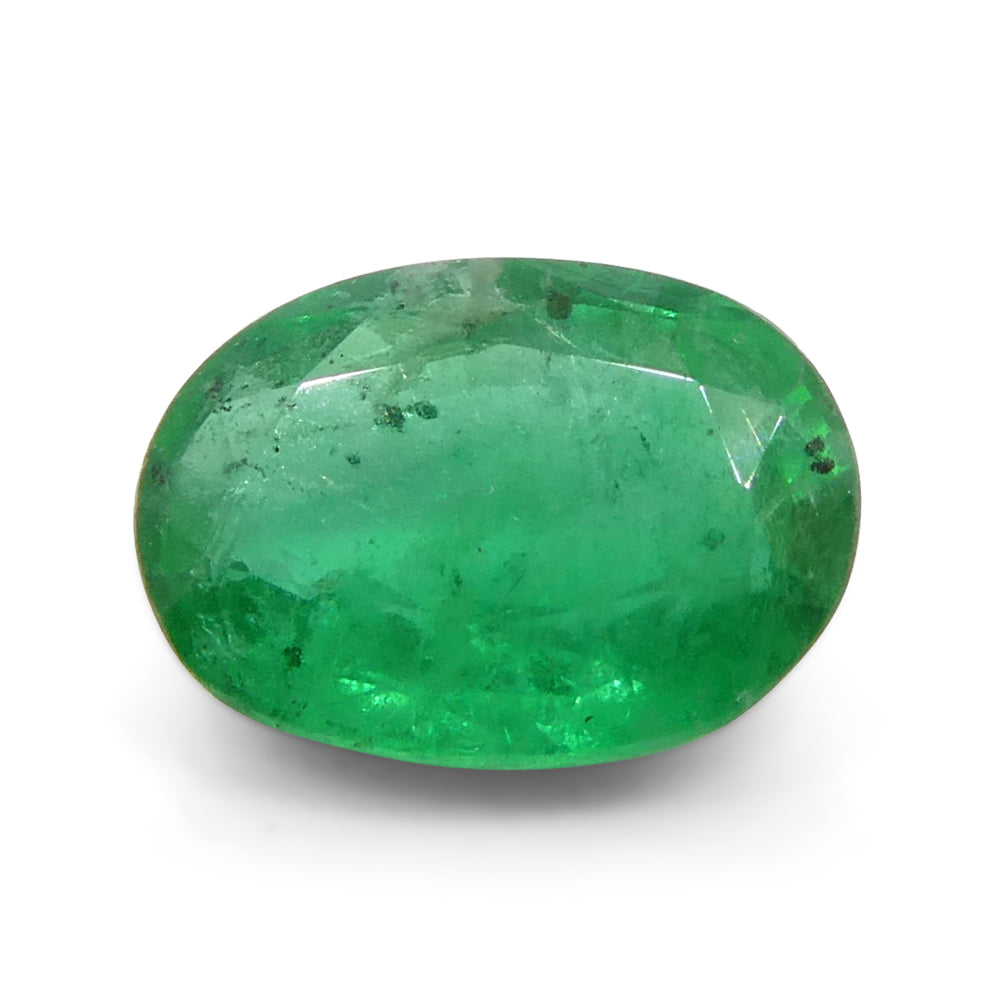 1.06ct Oval Green Emerald from Zambia - Skyjems Wholesale Gemstones