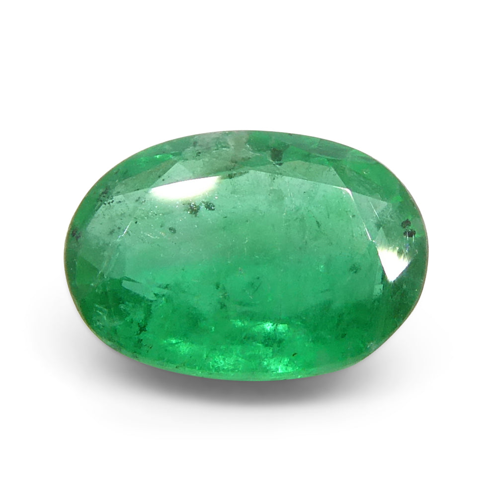 1.06ct Oval Green Emerald from Zambia - Skyjems Wholesale Gemstones