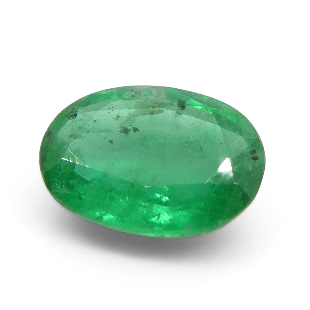 1.06ct Oval Green Emerald from Zambia - Skyjems Wholesale Gemstones