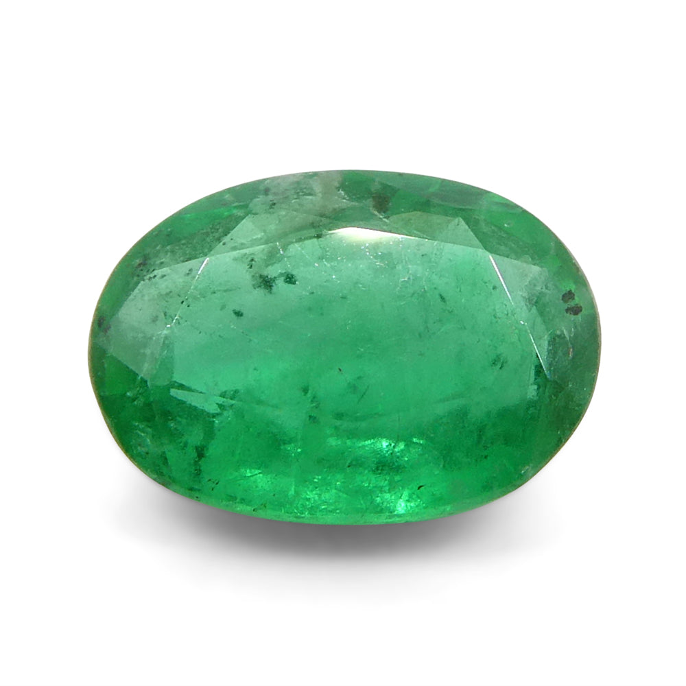 1.06ct Oval Green Emerald from Zambia - Skyjems Wholesale Gemstones