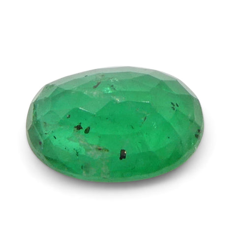 1.06ct Oval Green Emerald from Zambia