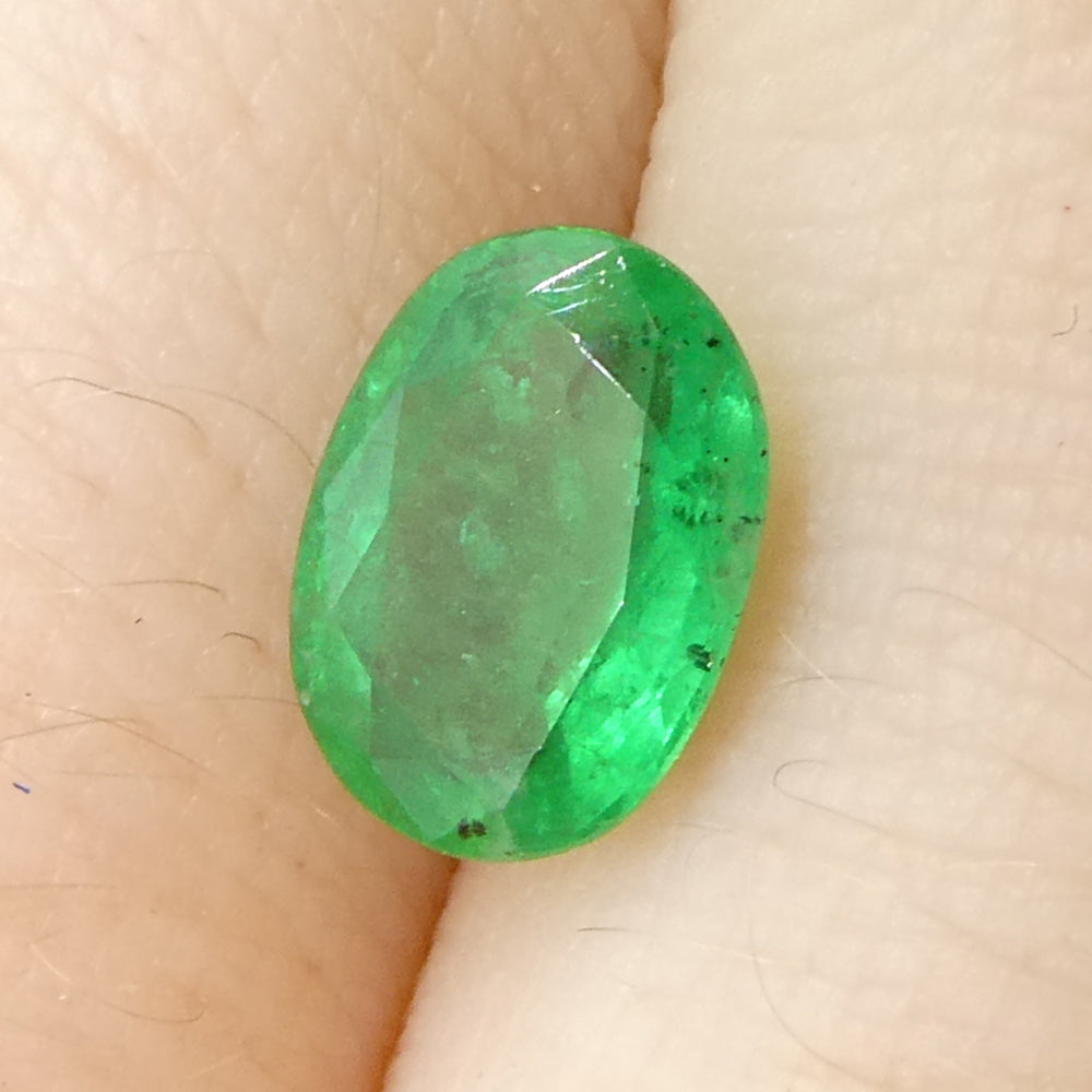 1.06ct Oval Green Emerald from Zambia - Skyjems Wholesale Gemstones