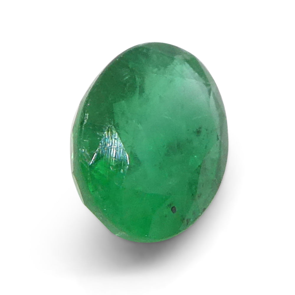 1.23ct Oval Green Emerald from Zambia - Skyjems Wholesale Gemstones