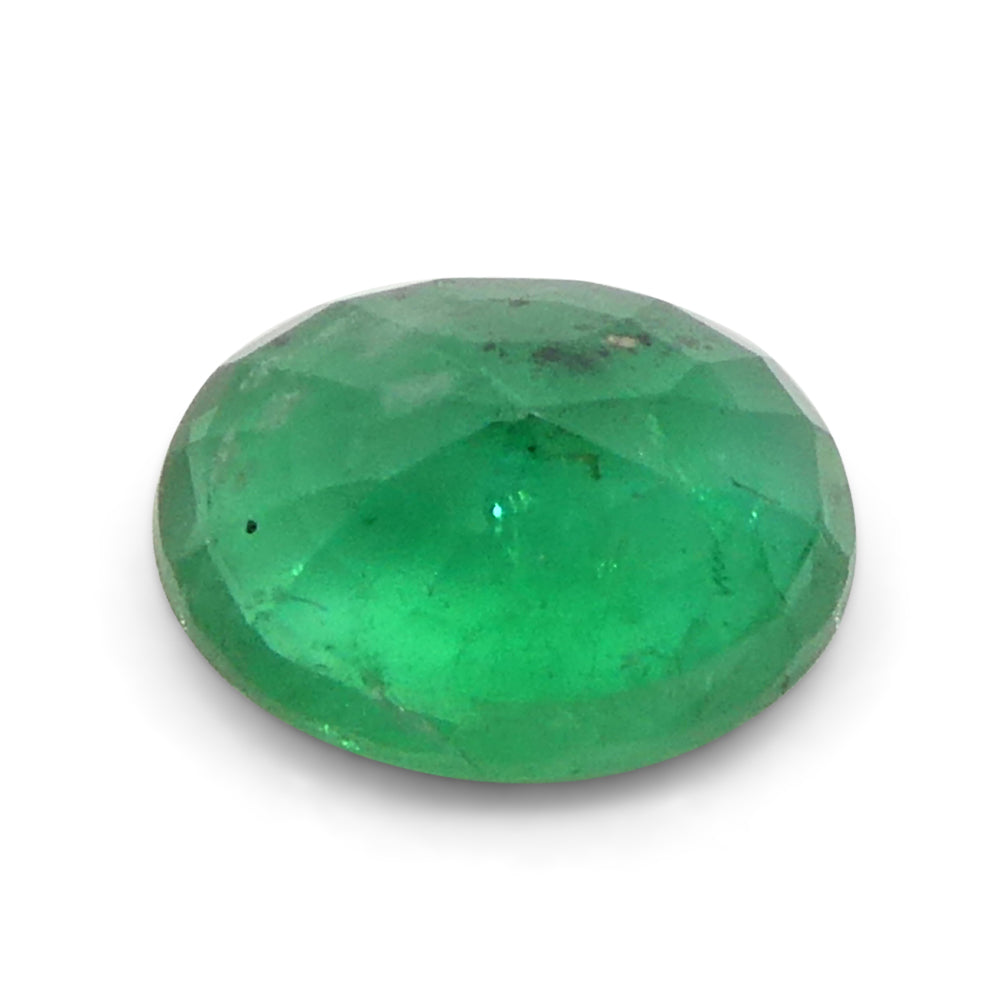 1.23ct Oval Green Emerald from Zambia - Skyjems Wholesale Gemstones