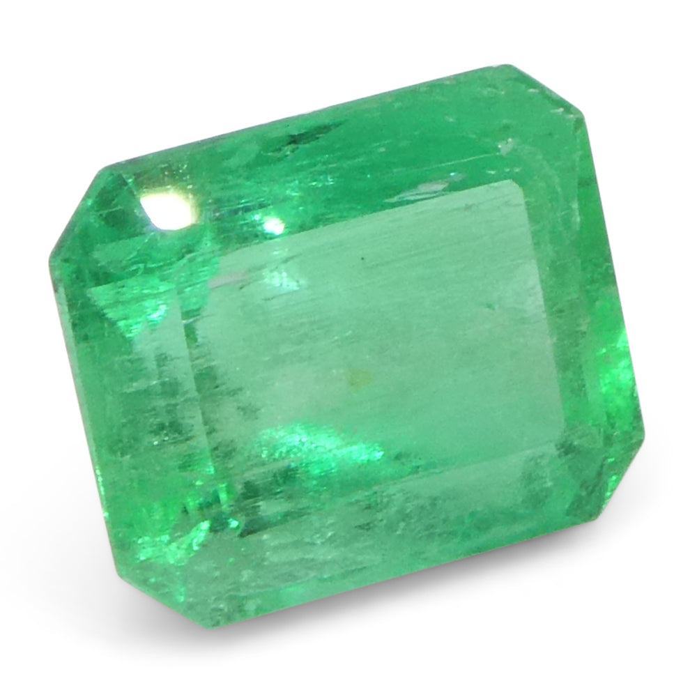 1.47ct Octagonal/Emerald Cut Green Emerald from Colombia - Skyjems Wholesale Gemstones