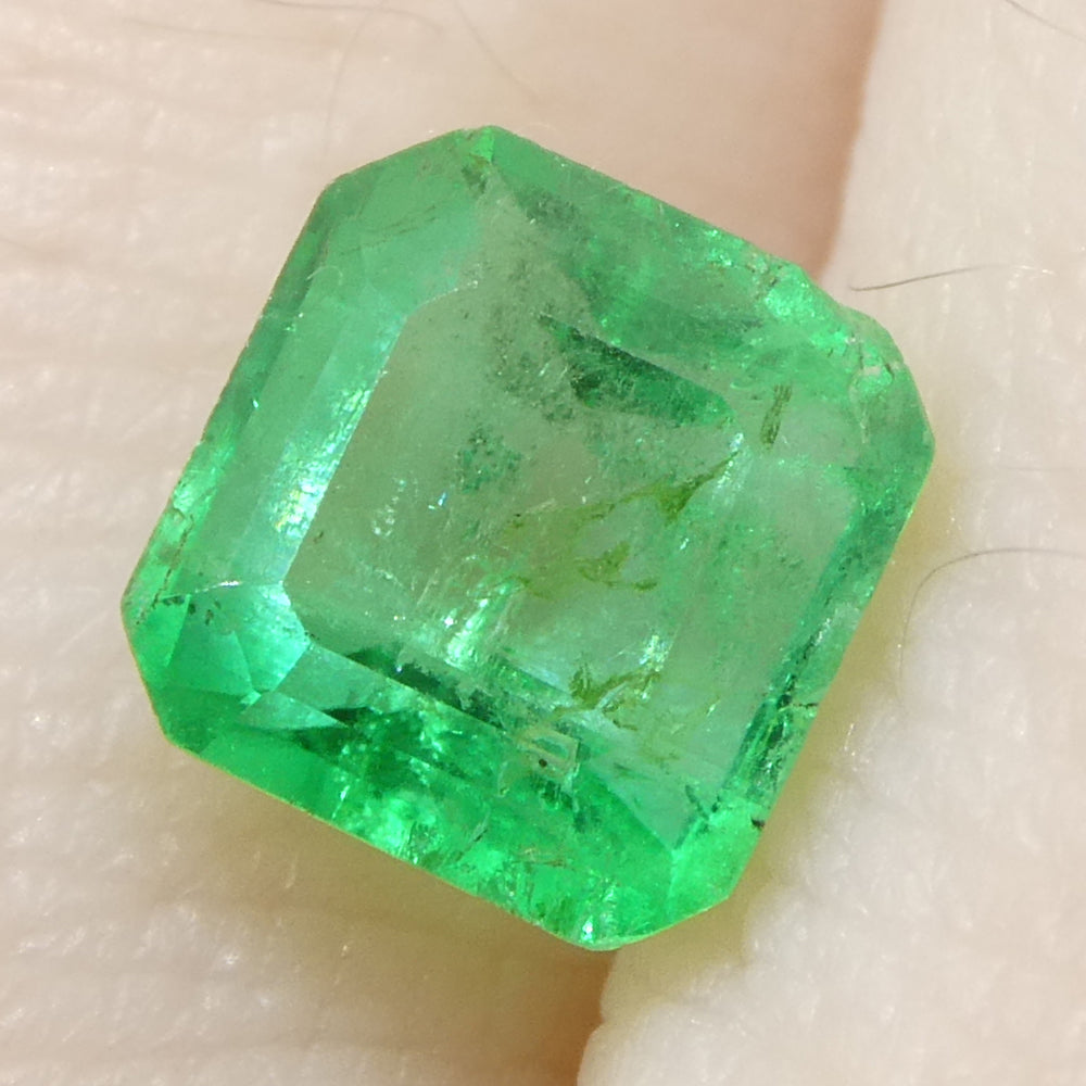 0.89ct Square/Emerald Cut Green Emerald from Colombia - Skyjems Wholesale Gemstones