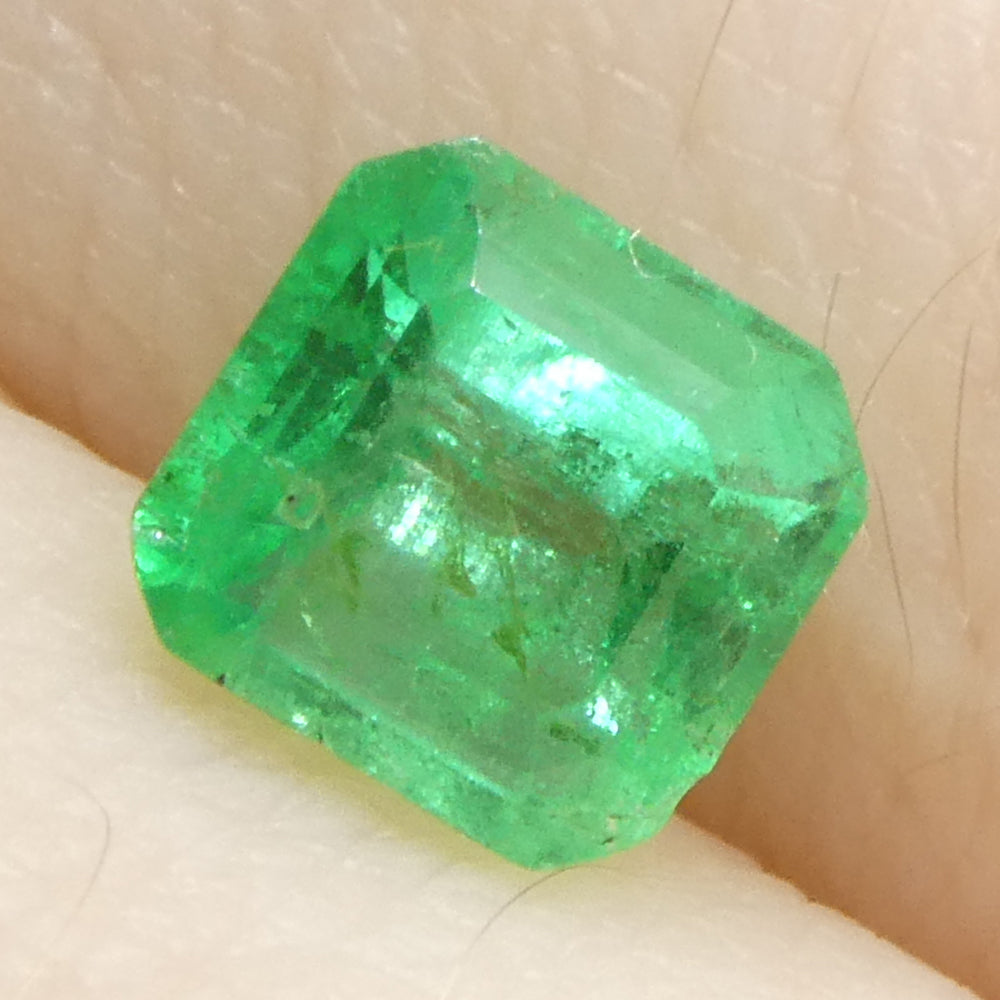 0.89ct Square/Emerald Cut Green Emerald from Colombia - Skyjems Wholesale Gemstones
