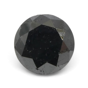 Diamond 4.2 cts 9.88 x 9.88 x 6.37 mm Round Black  $2520