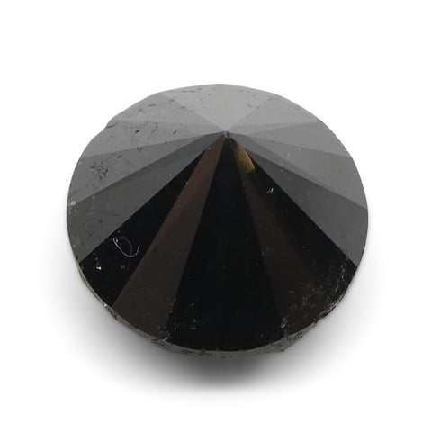 5.15ct Round Brilliant Cut Black Diamond