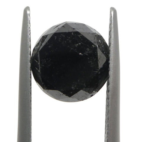5.15ct Round Brilliant Cut Black Diamond