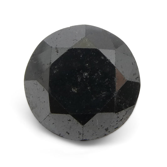 Diamond 4.21 cts 9.78 x 9.78 x 6.68 mm Round Black  $2530