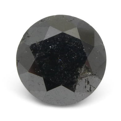Diamond 4.37 cts 9.77 x 9.77 x 7.15 mm Round Black  $2630