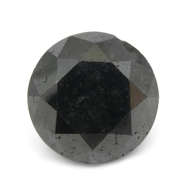 Diamond 6.04 cts 11.15 x 11.15 x 7.36 mm Round Black  $3630