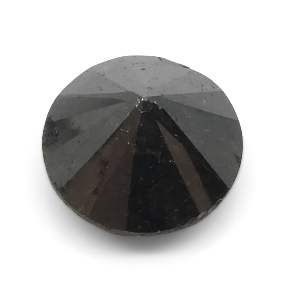 6.04ct Round Brilliant Cut Black Diamond - Skyjems Wholesale Gemstones