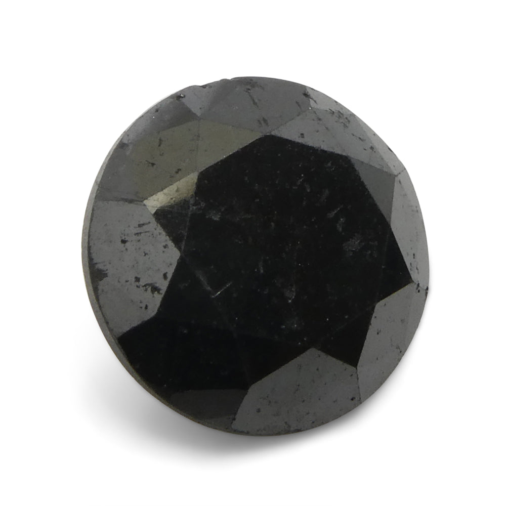 3.79ct Round Brilliant Cut Black Diamond