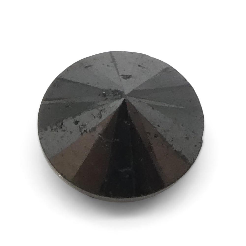 3.79ct Round Brilliant Black Diamond from SkyJems, premium Canadian fancy black diamond single stone in classic round cut