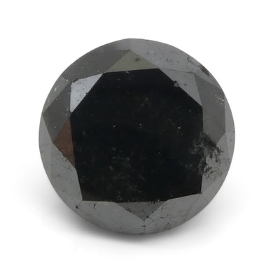Diamond 5.62 cts 10.53 x 10.53 x 7.35 mm Round Black  $3380