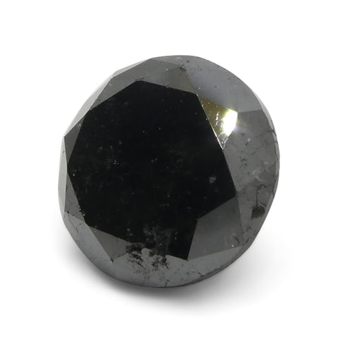 5.62ct Round Brilliant Cut Black Diamond