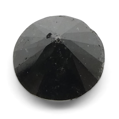 3.7ct Round Brilliant Cut Black Diamond