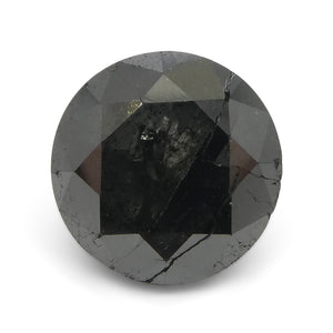 Diamond 5 cts 10.38 x 10.38 x 6.78 mm Round Black  $3000