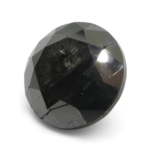 5ct Round Brilliant Cut Black Diamond