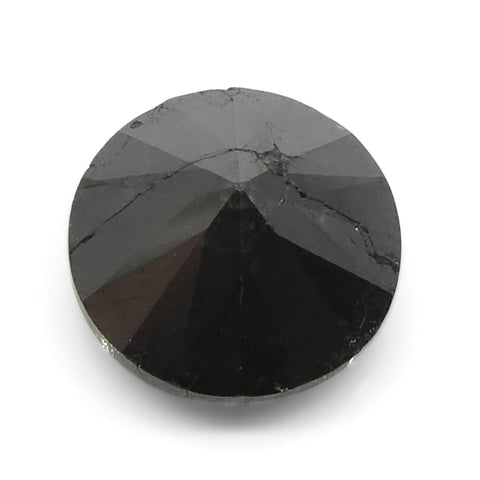 5ct Round Brilliant Cut Black Diamond
