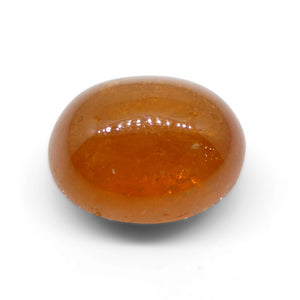 25.06ct Oval Cabochon Orange Spessartine Garnet from Nigeria - Skyjems Wholesale Gemstones