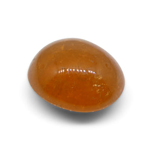 7.69ct Oval Cabochon Orange Spessartine Garnet from Nigeria - Skyjems Wholesale Gemstones