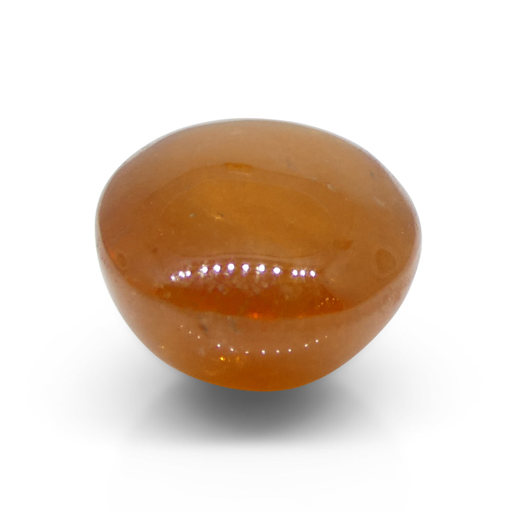 10.91ct Oval Cabochon Orange Spessartine Garnet from Nigeria - Skyjems Wholesale Gemstones