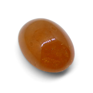 10.91ct Oval Cabochon Orange Spessartine Garnet from Nigeria - Skyjems Wholesale Gemstones