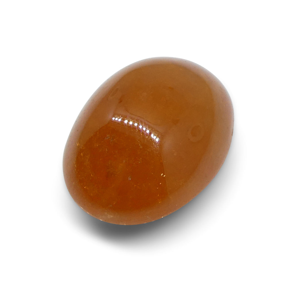 10.91ct Oval Cabochon Orange Spessartine Garnet from Nigeria - Skyjems Wholesale Gemstones