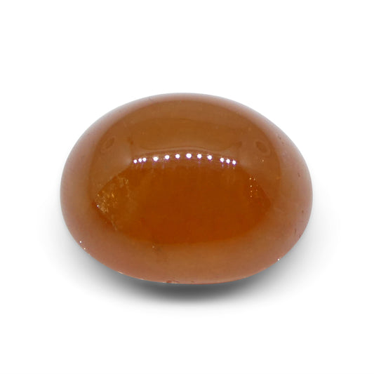 30.28ct Oval Cabochon Orange Spessartine Garnet from Nigeria - Skyjems Wholesale Gemstones