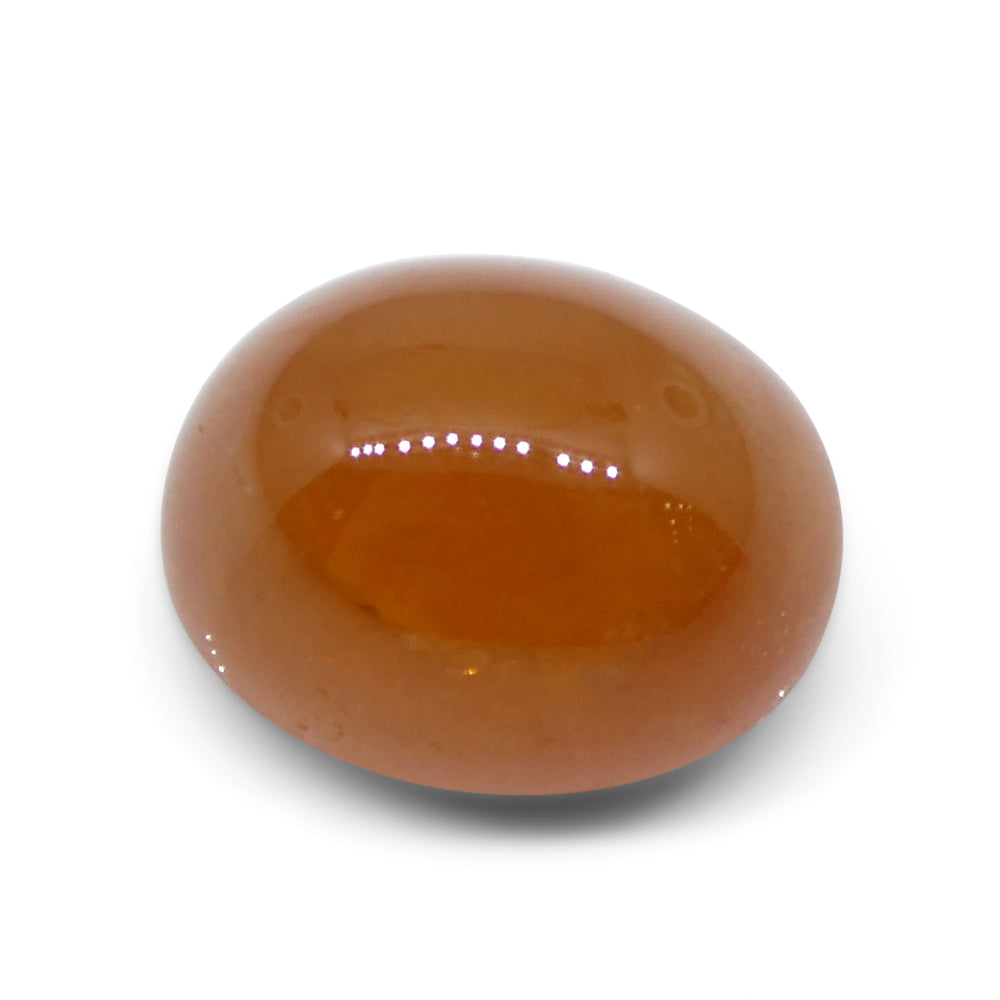 30.28ct Oval Cabochon Orange Spessartine Garnet from Nigeria - Skyjems Wholesale Gemstones