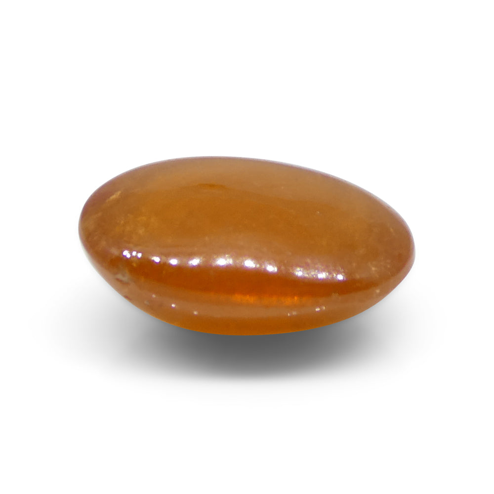 7.5ct Oval Cabochon Orange Spessartine Garnet from Nigeria - Skyjems Wholesale Gemstones