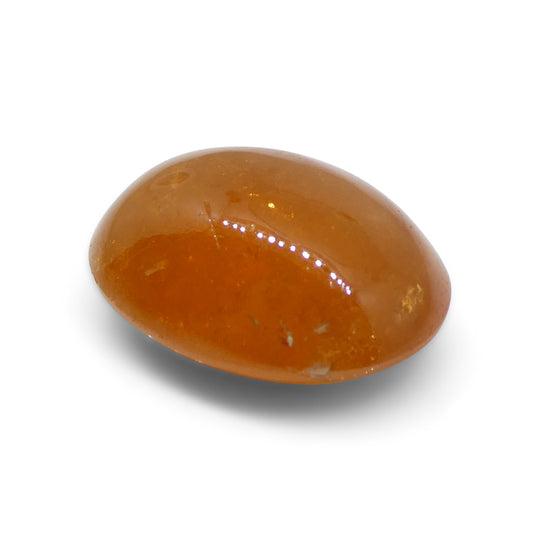 7.5ct Oval Cabochon Orange Spessartine Garnet from Nigeria - Skyjems Wholesale Gemstones